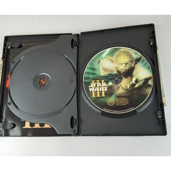 Star Wars Revenge of the Sith DVD & The Force Awakens Blu-Ray & DVD Movies GUC - Picture 5 of 8